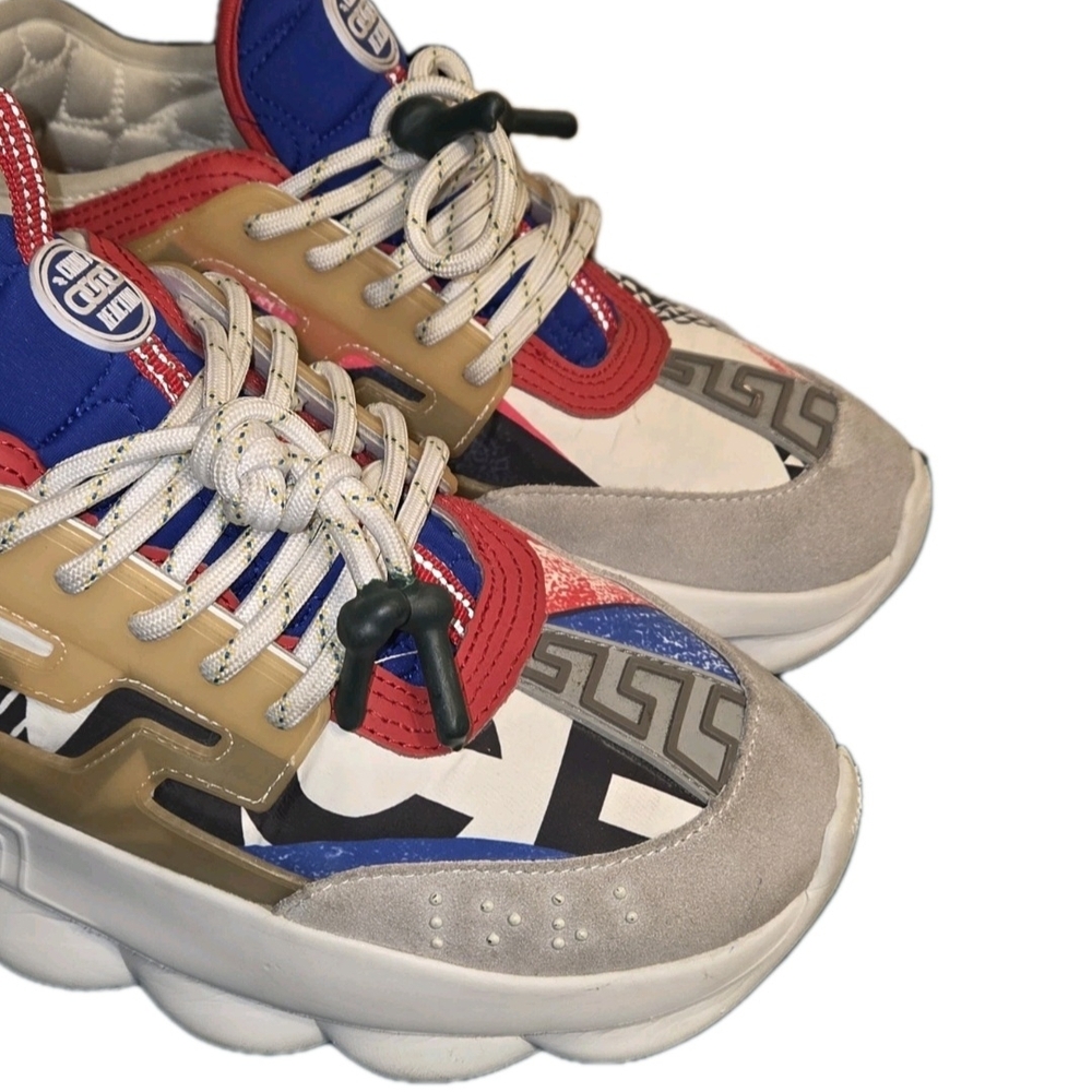 Versace Chain Reaction “Clash” Mixed Color Trainers EU 43 Men's US Size 10 - Picture 2 of 15